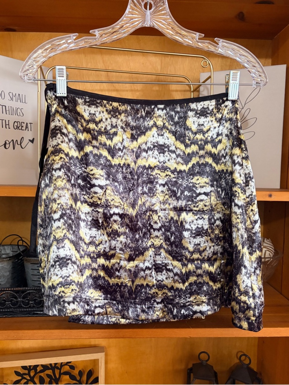 Urban Outfitters Satin Wrap Mini Skirt Size M New Boho Chic Summer Festival - Picture 5 of 8
